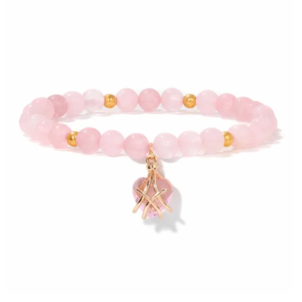 Bracelet quartz rose amour