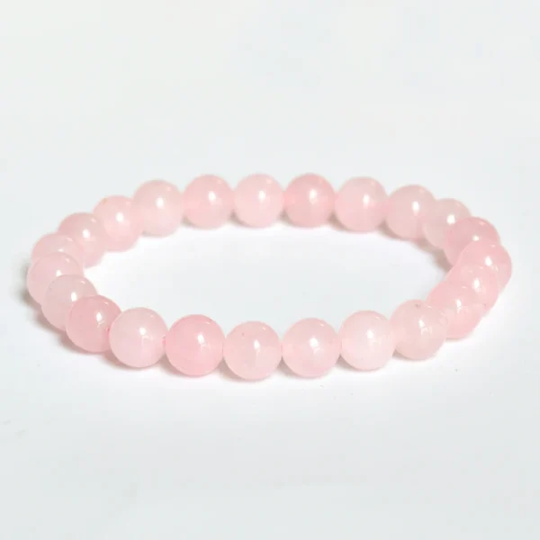Bracelet perle quartz rose - Image 3
