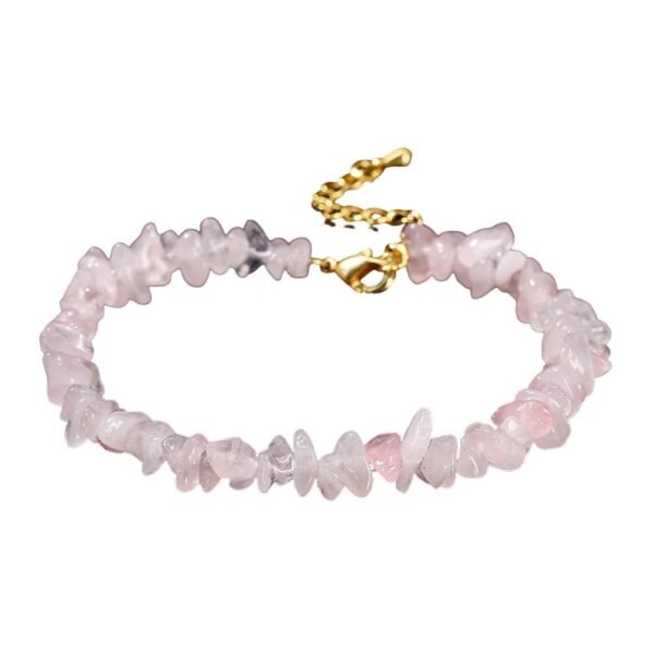 Bracelet pierre quartz rose