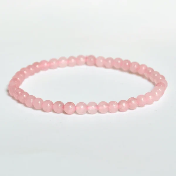 Bracelet perle quartz rose - Image 2