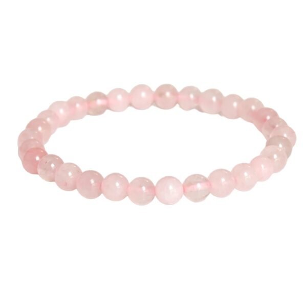 Bracelet perle quartz rose