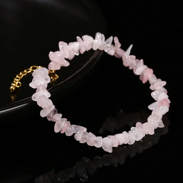 Bracelet pierre quartz rose - Image 6
