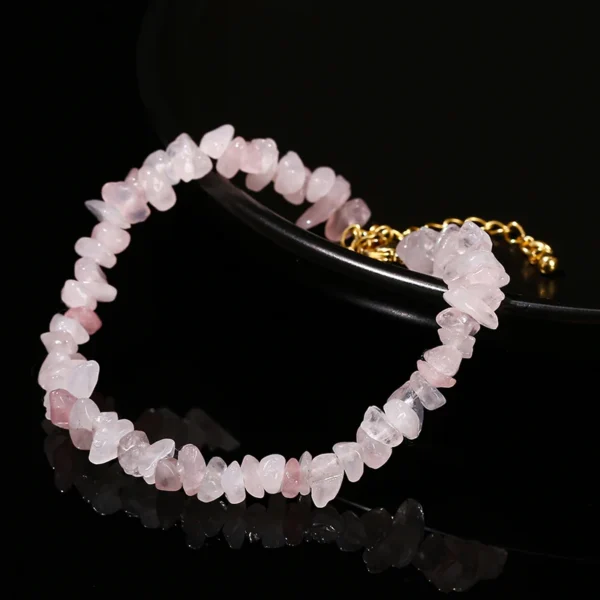Bracelet pierre quartz rose - Image 4