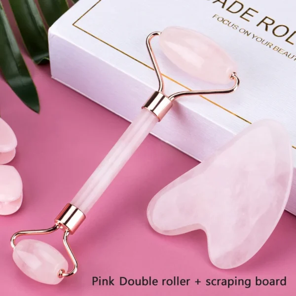 Rouleau en quartz rose