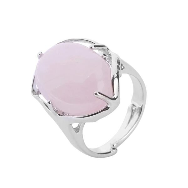 Bague pierre quartz rose